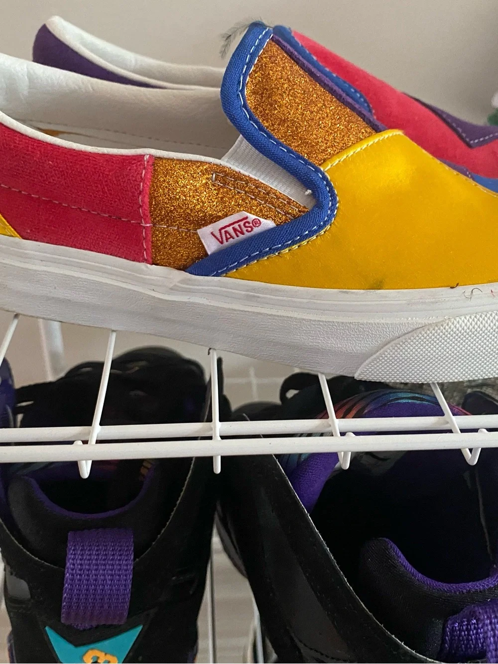 Vans Multicolor suede Patchwork Slip-On Shoes